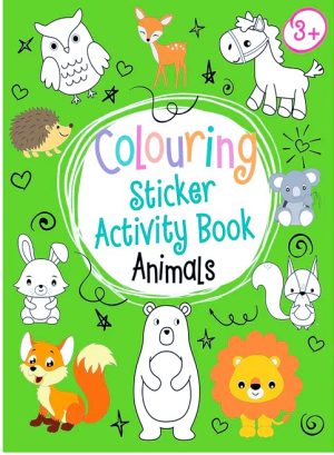 Animals Neon Colour Sticker Activity Book