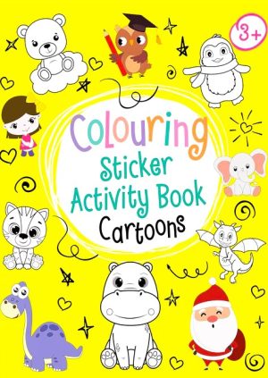 Cartoons Neon Colour Sticker Activity Book